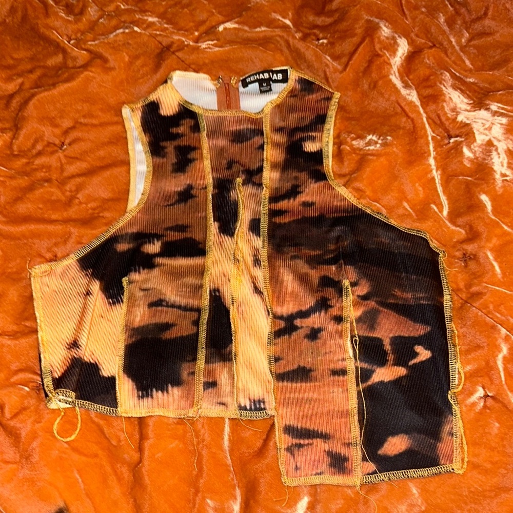 Women’s Rehab Lab Multicolor Tie-Dye Cropped Tank Top